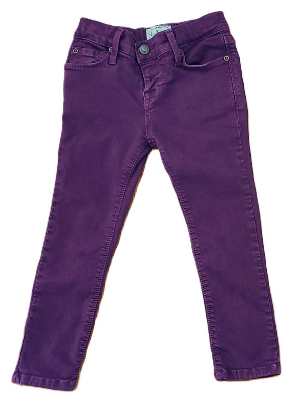 La Miniatura Crayon Denim Pants Jeans Girls Violet Purple Size 3 Years